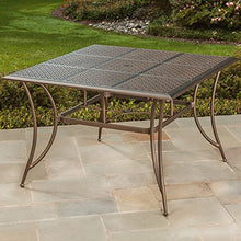 Oakland Living Ice Cooler Carts Bali 11 Piece Bar Set with Square Table, Stools & Umbrella Antique Bronze