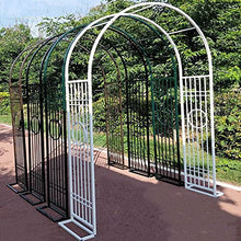 IBOWZ Garden Arch Trellis 1 Set Heavy Duty Rose Archway Wedding Garden Arch, Metal Arbour Trellis Flower Stand, 140cm, 180cm, 220cm, 260cm, 300cm, for Climbing Plants Great, with Base