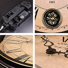 RJYYYDS Classic Outdoor Garden Wall Clock, Retro Silent Quartz Clock Garden Clocks Outdoor Waterproof Swing Nostalgic Clock Outside Clock Outdoor Wall Clock Indoor Outdoor Decoration Metal