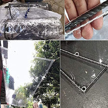 Plant Cover Transparent Tarpaulin, Transparent Pvc Tarpaulin Waterproof, With Eyelets, Dustproof, Tear And Cold Weather Resistant Cover, Soft Glass, Clear Tarp Cover, For Outdoor Canopy, Patio Enclosu