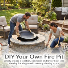 Sunnydaze Fire Pit Bowl with Spark Screen, 39" Outer / 30" Inner Dia