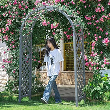 MELPHI Wooden Garden Arbor Arch with Trellis, Garden Trellis Arch for Plant Climbing, Pergola for Backyard, Lawn, Outdoor, Yard, Garden, Climbing Plants (Size : 140cm)
