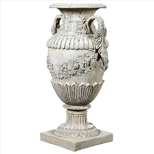 Design Toscano Wine Harvest Oviform Architectural Garden Urn Roman Stone