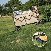 CWENZXDIA Garden Wagon Camping Wagon Cart 197L Folding Trolley Portable Ultralight Shopping Pushcart Outdoor Picnic Beach Trailer Car Utility Cart