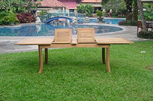 WholesaleTeak New 11 Pc Luxurious Grade-A Teak Dining Set - Large 117" Rectangle Table and 10 Lua Stacking Arm Chairs #WHDSLUj
