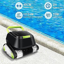 KANGJIEM Fully Automatic Robotic Pool Cleaner,Cordless Sport Robotic Cleaner Pool Vacuum with 90 Mins Runtime & Powerful Motors, Underwater Cleaner Ideal for Inground Pool up to 860 ft²