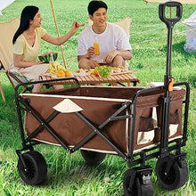 XSCQ Foldable Camping Car Outdoor Utility Vehicle Folding Four-Wheeled Camper, 360 ° Swivel Wheel, Suitable for Camping and Fishing Trolley Small Trolley