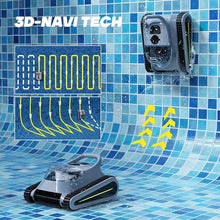 Miuedo Seauto Cordless Robotic Pool Cleaner Grey Black
