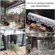 Transparent Pvc Tarpaulin Waterproof, Plant Insulation Shed, With Eyelets, Dustproof, Tear And Cold Weather Resistant Cover, 0.3 Mm Pvc Plastic Tarpaulin For Terrace, Gazebo, Wind Protection, Outdoor
