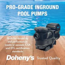 Doheny's Pool Pro Ultra Variable Speed (VS) Inground Swimming Pool Pump | 1.5 HP, 230V | 3 Speeds for Efficiency | Programmable Timer | Hard-Wired | LED Control Panel | 2" Threaded