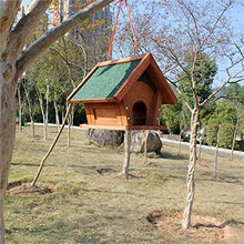 Bird Feeder Wooden Bird Feeder Durable Hanging Wild Bird Feeder for Garden Outdoor Feeding Window Bird Feeders Outdoors
