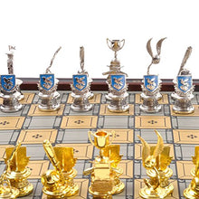 The Noble Collection Quidditch Chess Set Silver & Gold Plated Multicolor
