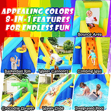 Whubefy Inflatable Water Slide Bounce House Multicolor