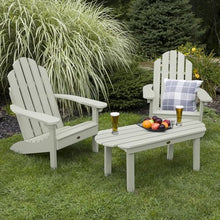 Highwood Classic Westport Adirondack 3-Piece Set, 2 Chairs & Coffee Table, Eucalyptus