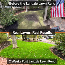 Landzie - Rolling Lawn Aerator Duo, Manual Core Plug Aerator