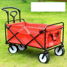 CWENZXDIA Garden Wagon Outdoor Folding Utility Wagon Garden Cart Foldable Pull Camping Trolley On Wheels Heavy Duty Hand Utility Cart(D)