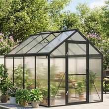Garvee 6x8ft Walk-in Greenhouse, Heavy Duty Large Outdoor Green House