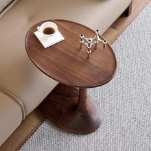 Chicken Couch End Table Wooden Side Table Sofa Corner Round Side Table Small Coffee Table Bedroom Bedside Table Corner Tables for Living Room