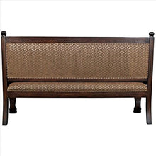 Design Toscano Lord Raffles Winged Lion Settee Bench Mahogany