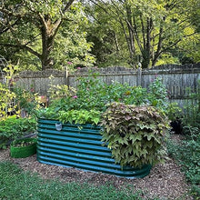 32" Extra Tall Raised Garden Bed Kits, 4 x 8 x 2.7ft Raised Planter Box Outdoor, 2.5 x 9.5 x 2.7ft Deep Root 10 in 1 Modular Metal Raised Beds for Gardening Vegetables Flowers Fruits - British Green
