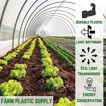 Farm Plastic Supply - 2.4 Mil White Plastic Sheeting - Overwintering Film, 2.4 Mil White Plastic Film, Greenhouse Plastic, Durable Plastic Sheeting (32' x 150')