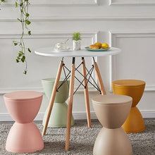 NRFJFOP Plastic Stool Side Table Design Hourglass Bedside Fashionable Changing Shoes Round pier Home Furniture