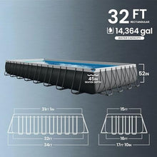 32' x 16' x 52" Rectangular Swimming Pool Set w/Deluxe Maintenance Kit