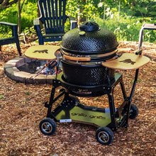 Grilla Grills Kamado Pro Cart with 8in Solid Tires, 14-Gauge Steel Frame, All Terrain Capabilities for Grilling, Kamado Carts, Fits Green Egg, Kamado Joe, Lonestar, Pitboss, Grilla Kamado Grills
