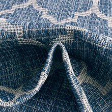 Unique Loom Outdoor Trellis Collection Area Rug - Trellis (Square 13' 0" x 13' 0", Navy Blue/ Ivory)