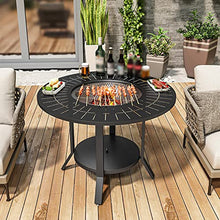 cfycfy987 Grilling Table Garden Barbecue Table Rack Outdoor Balcony Villa Outdoor(120X70cm)