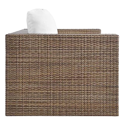 Modway Convene Love Seat Cappuccino White