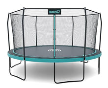 Skywalker Trampolines 12 FT Round Trampoline with Safety Enclosure Teal