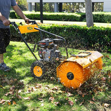 Stark USA 7.0HP Gas-Powered Walk-Behind Power Sweeper, 31-Inch Rotating Brush Broom, Outdoor Surface Cleaner for Leaves, Dirt, Debris & Gravel