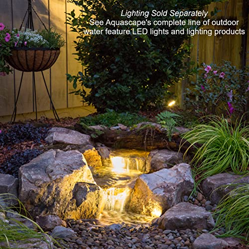 Aquascape Backyard Waterfall Fountain Kit for Landscape and Garden Black