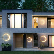 MECOLA Exterior Wall Sconce,Outdoor Waterproof Wall L Creativity Moon Stainless Steel Wall Sconces Outdoor Waterproof Landscape Wall Lamp LED Garden Lamp for Corridor Porch Villa Wall Light(100cm)