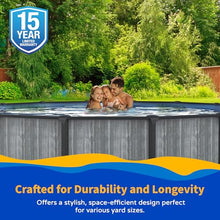 Blue Wave San Pedro 18-ft Round 52-in Deep Above Ground Swimming Pool – Steel Top Rails, Sand Filter, Skimmer, Liner, A-Frame Ladder & Maintenance Kit – Complete Outdoor Pool Accessories