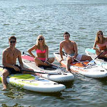 RAVE Sports Inflatable Stand Up Paddle Board Package Agonde Borealis Lime