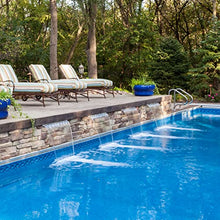 Tomaso 36" ABS Waterfall Cascading Sheer Descent Water Feature Spillway Pool Spa Wall Mount - Tan Plastic (36")