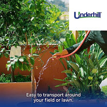 Underhill UltraMax Commercial Garden Water Hose 100 ft, Rubber, Flexible, Anti-Kink, 200 psi WP, 800 psi BP, H75-100R, 3/4 Inch x 100 ft GHT, Red