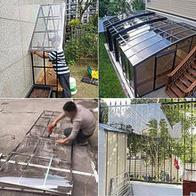Polycarbonate Sheets All-Weather Outdoor Greenhouse Covering, Plastic Roofing Sheets Rainproof Insulation Protection(1.56x82m)