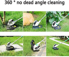 JOMRTS Rotary Mowers Electric Lawn Mower, 550W Small Household Weeder, Multi-Function Lawn Trimmer 360 ° Without Dead Angle,Handh.