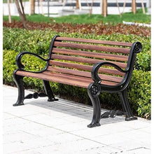 clould fitness Park Bench Outdoor Park Bench Imitation Wood Grain Public Leisure Seat Waiting Chair Long Courtyard Outdoor Benches