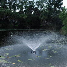 POND BOSS PRO Floating Fountain with Lights 1/2 HP 5000 GPH Pump Black