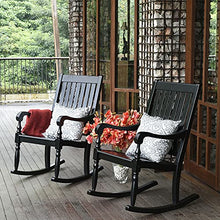 Cambridge Casual Montrose Oversized Rocking Chair Set of 2, Black