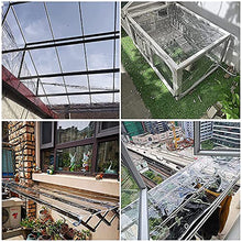 Transparent Tarpaulin with Grommets, Clear Tarp Cover Waterproof, Canvas Tarps Waterproof, for Garden Furniture Plants Greenhouse,Clear_1.6x2m/4.8x6ft (Clear 3x5m/9x15ft)