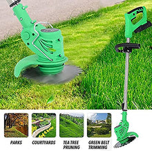 AMYYTL Cordless Grass Strimmer Electric Lawn Mower, Small Household ELD Lithium Battery Lawn Mower Rechargeable Multifunctional Weeding Artifact for Garden Lawn Outdoor Gardening,D