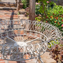 Set of 3 Round Iron Wire Basket Plant Stands "London 1820" (Antique White)