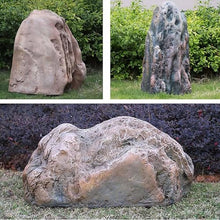 Garden Stones Decorative,Simulated Landscape Rocks,Large Outdoor Hollow Fiberglass Waterproof Cover For Garden Well Cover Decoration,Lightweight Fake Rock Cover,Landscape Rocks Cover(40x35x110cm/15.7x