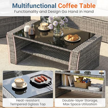 Wisteria Lane 4 Piece Outdoor Wicker Patio Furniture Set for All Weather
