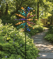 Regal Art & Gift Wind Spinner, Outdoor Metal Kinetic Yard Art with Stake